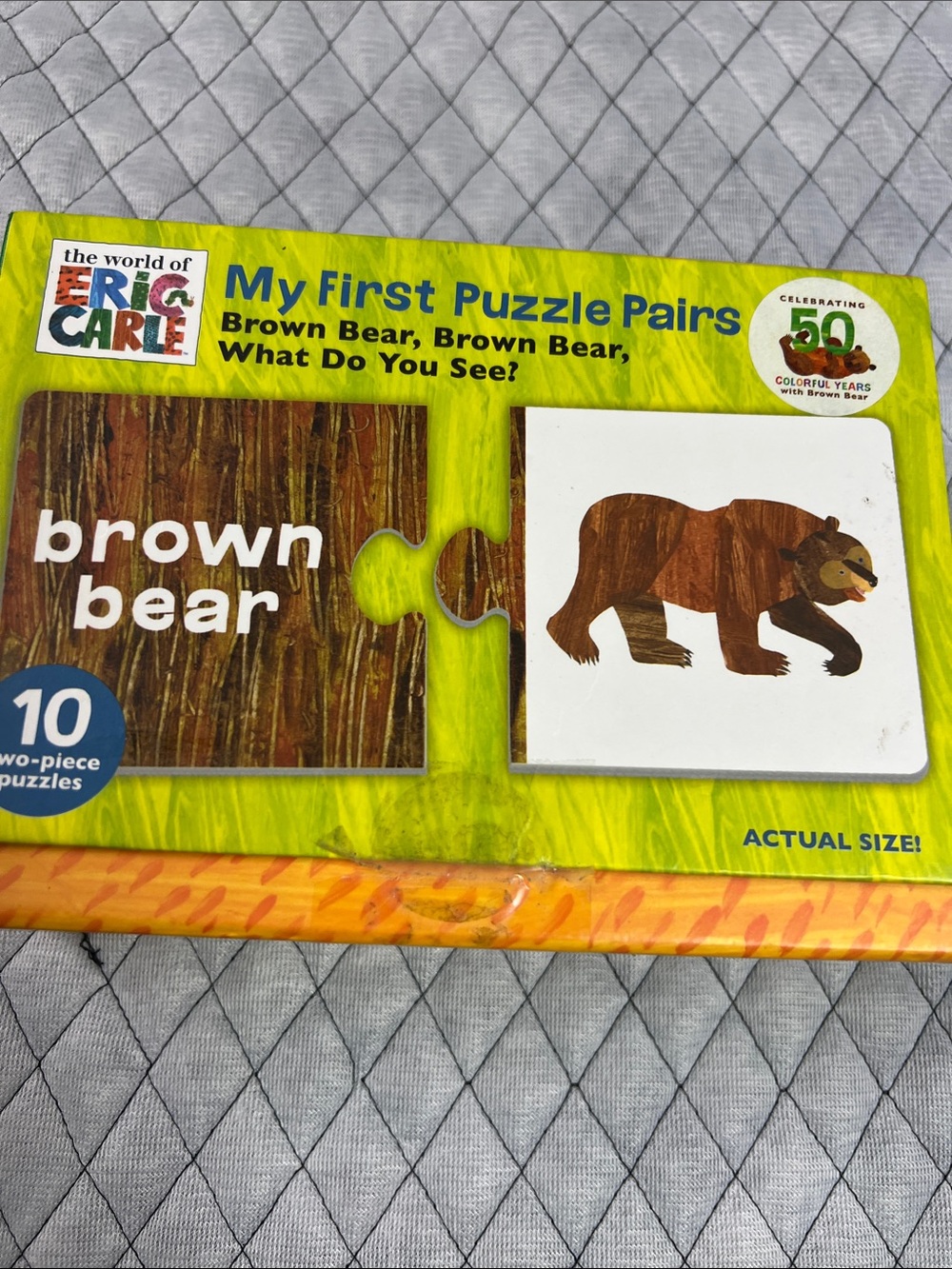 The World of Eric Carle My First Puzzle Pairs - Brown Bear (Green)